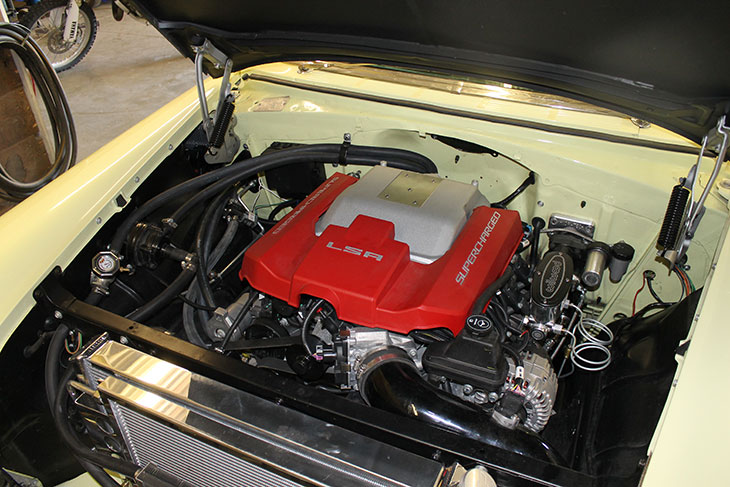 1956 Chevy with a GM LSA Supercharged Engine