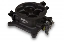 Holley EFI Universal Race Series 4bbl 1000CFM Throttle Body-4150 Flange- Hard Core Gray