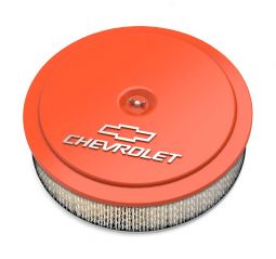 14" x 3" Air Cleaner Kit GM Muscle Series Factory Orange Finish w/paper filter