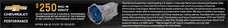 Chevrolet Performance Transmission Rebate - Complete Your Perfect Build