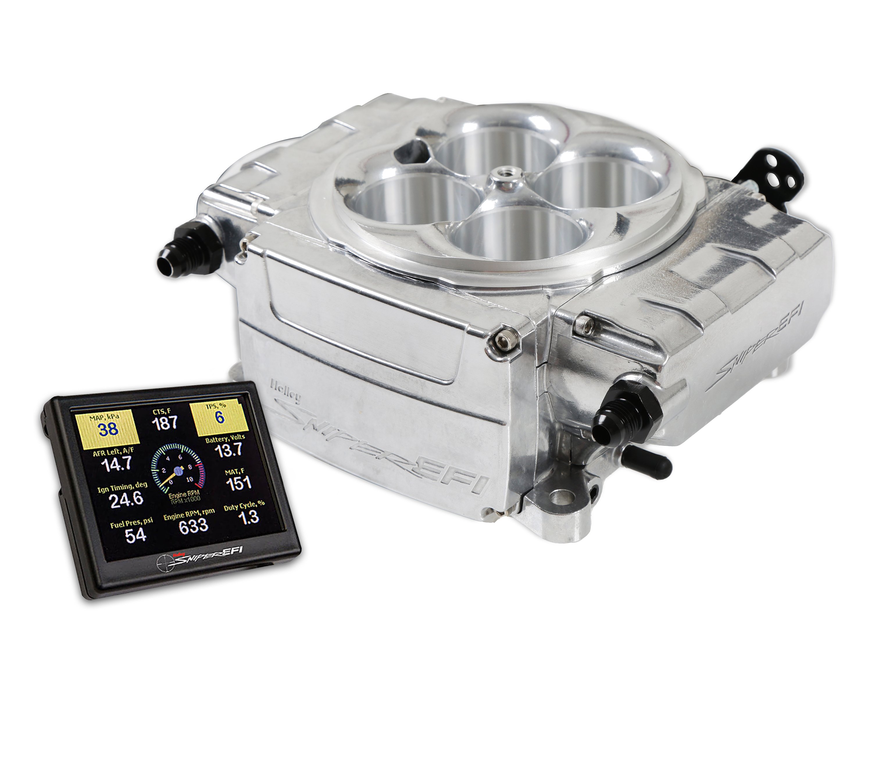 Holley Sniper 2 EFI Kit Polished Holley Sniper 2 EFI Kit Polished