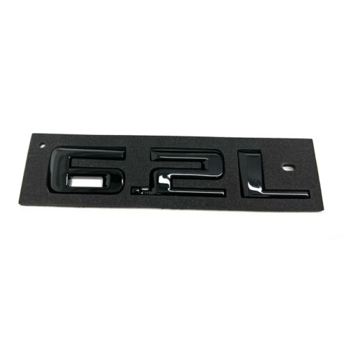 General Motors 6.2L Hood Emblem Badge For 2019-2025 Silverado 1500 – Matte Black, Self-Adhesive