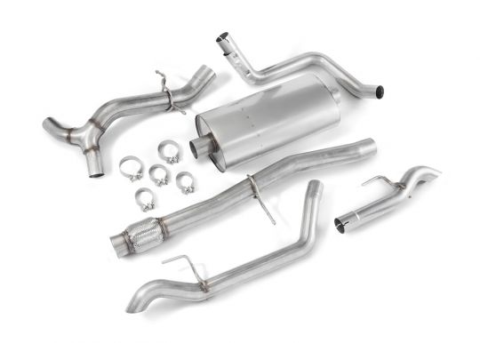 6.2L Dual Exit Exhaust Upgrade System (Crew Cab, Short Box