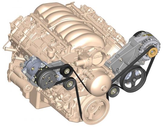 Holley A/C Tensioner Assembly w/Smooth Pulley GM LS Holley A/C Tensioner Assembly w/Smooth Pulley GM LS