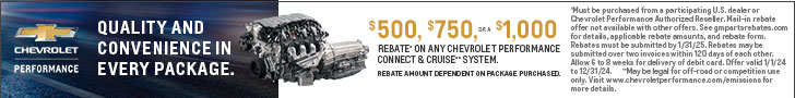 Chevrolet Performance Connect and Cruise Rebate