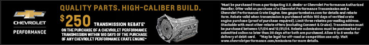 Chevrolet Performance Transmission Rebate - Complete Your Perfect Build