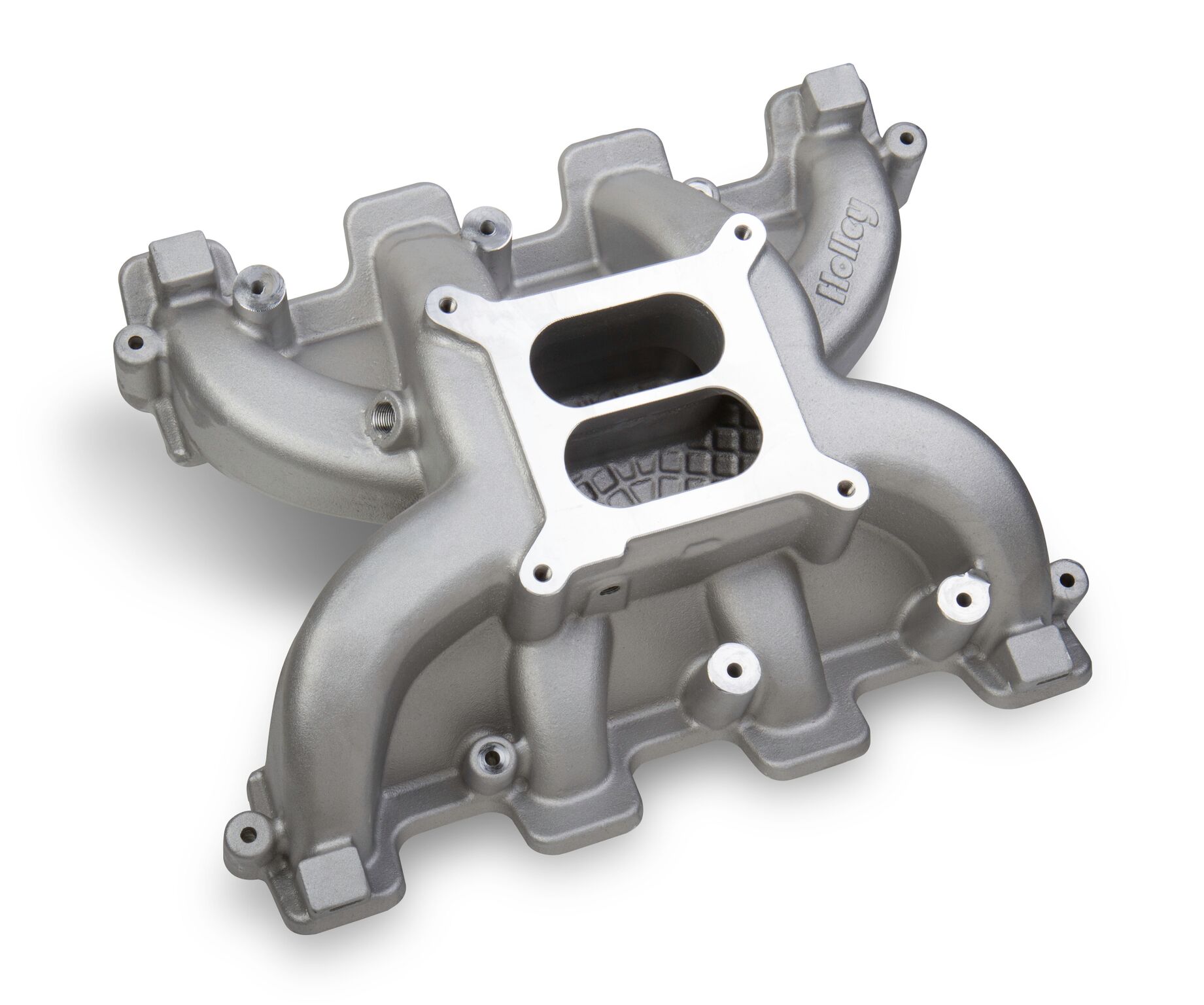 Holley 300-130 Dual Plane Carbureted Intake Manifold for GM LS1/LS2/LS6 Satin