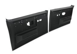 Brothers Trucks C/K Silverado Door Panels - Black - Non Power - Pair