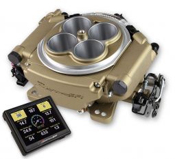 Holley Sniper EFI Self-Tuning kit + Handheld EFI monitor- Classic Gold Finish