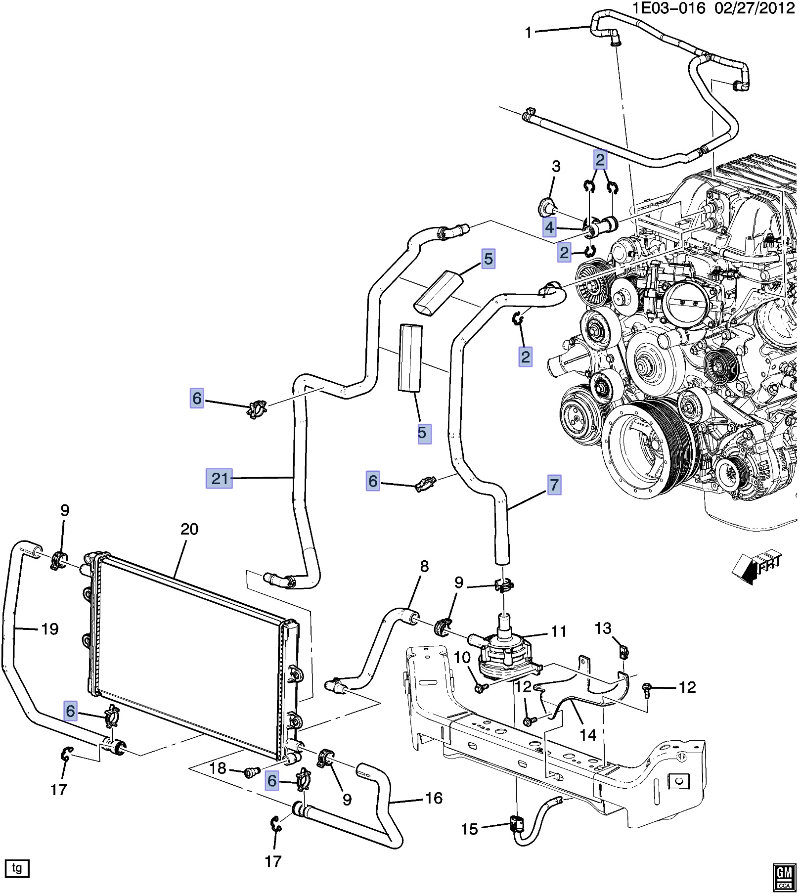 GM Performance Motor 54 supercharged engine cooling diagram 