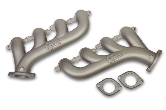 Hooker Exhaust Manifold GM LS Cast Iron Titanium Finish 8501-4HKR Hooker Exhaust Manifold GM LS Cast Iron Titanium Finish 8501-4HKR