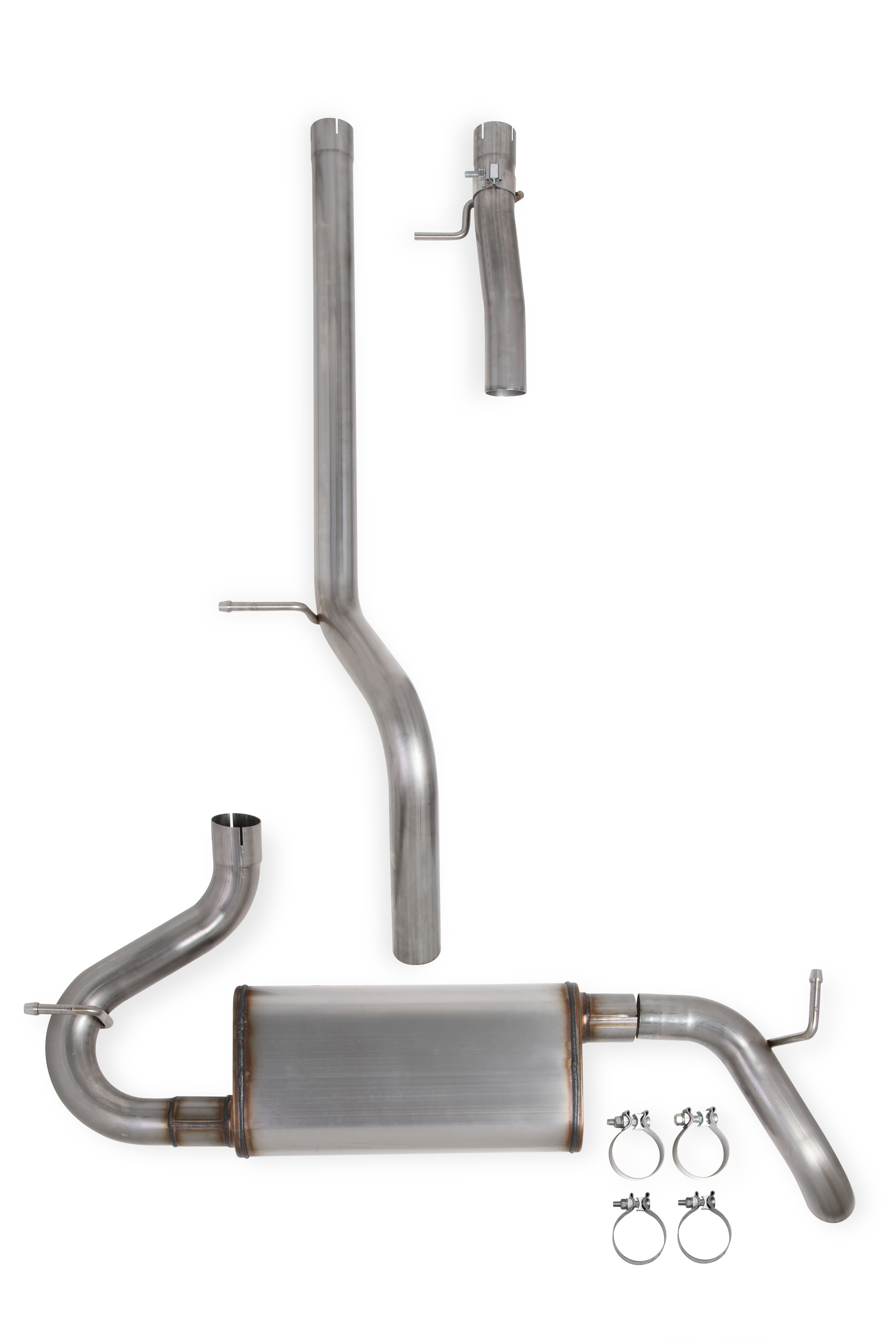 0716 Jeep Wrangler JK 3.8L/3.6L 2.5" CatBack Exhaust Kit (2 Door, High Clearance) GM